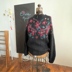 Vintage L.L. Bean Tasteful Holiday Mohair sweater.